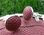 Football Cufflinks Made From a Real Football