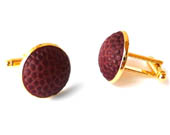 Gold Filled Football Cufflinks Made From a Real Football