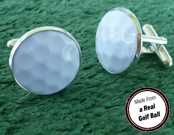 Golf ball cufflinks clearance