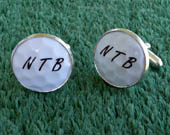 Personalized Golf Ball Cufflinks - Handmade Cuff Links From a Real Golf Ball