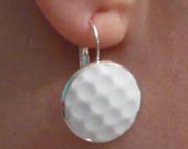 Real Golf Ball Earrings