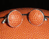 Basketball Leather Cufflinks