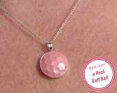 Pink Golf Ball Pendant