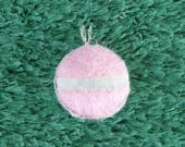 Real Pink Tennis Ball Necklace Pendant - Handmade Necklace Pendant From a Real Pink Tennis Ball