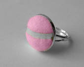 Real Pink Tennis Ball Ring - Handmade Ring From a Real Pink Tennis Ball